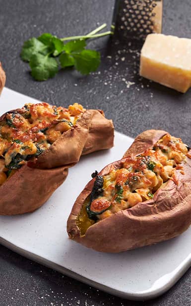 Batata-doce Recheada Com Grão Picante