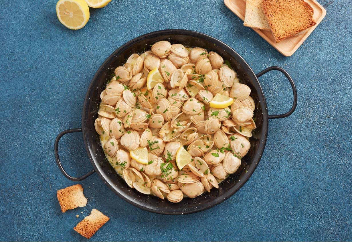 Amêijoas Com Molho de Côco