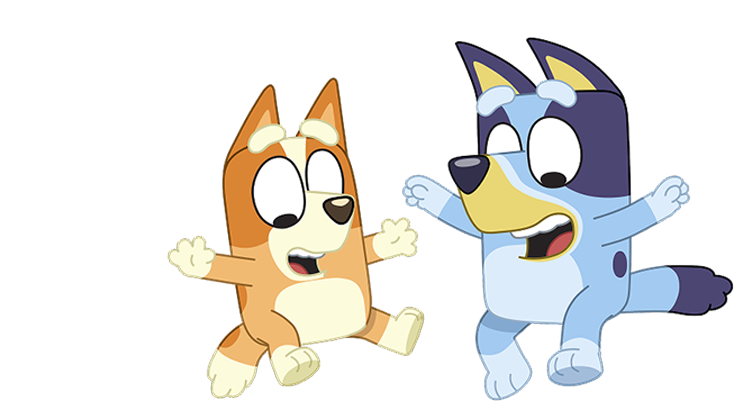 Bluey a saltar